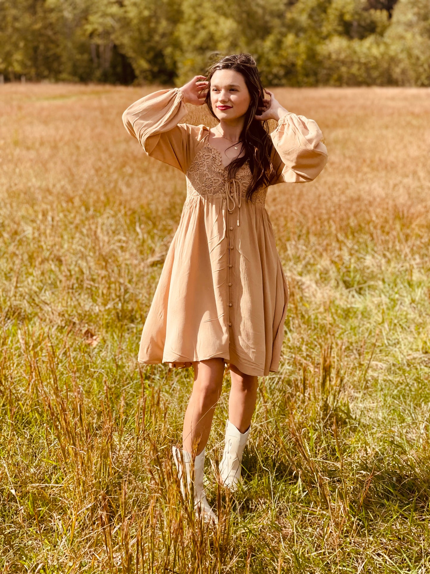 Love story brown dress